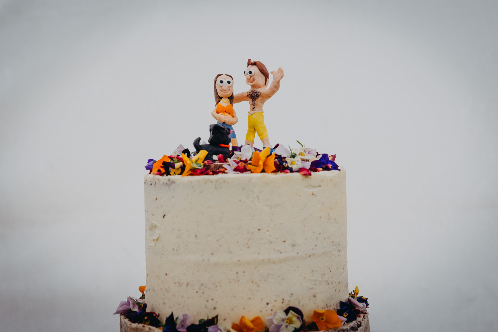 Festival style wedding in Glastonbury - the cake