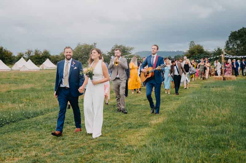 Festival Wedding in Glastonbury - Wedding Photographer Wales and Beyond