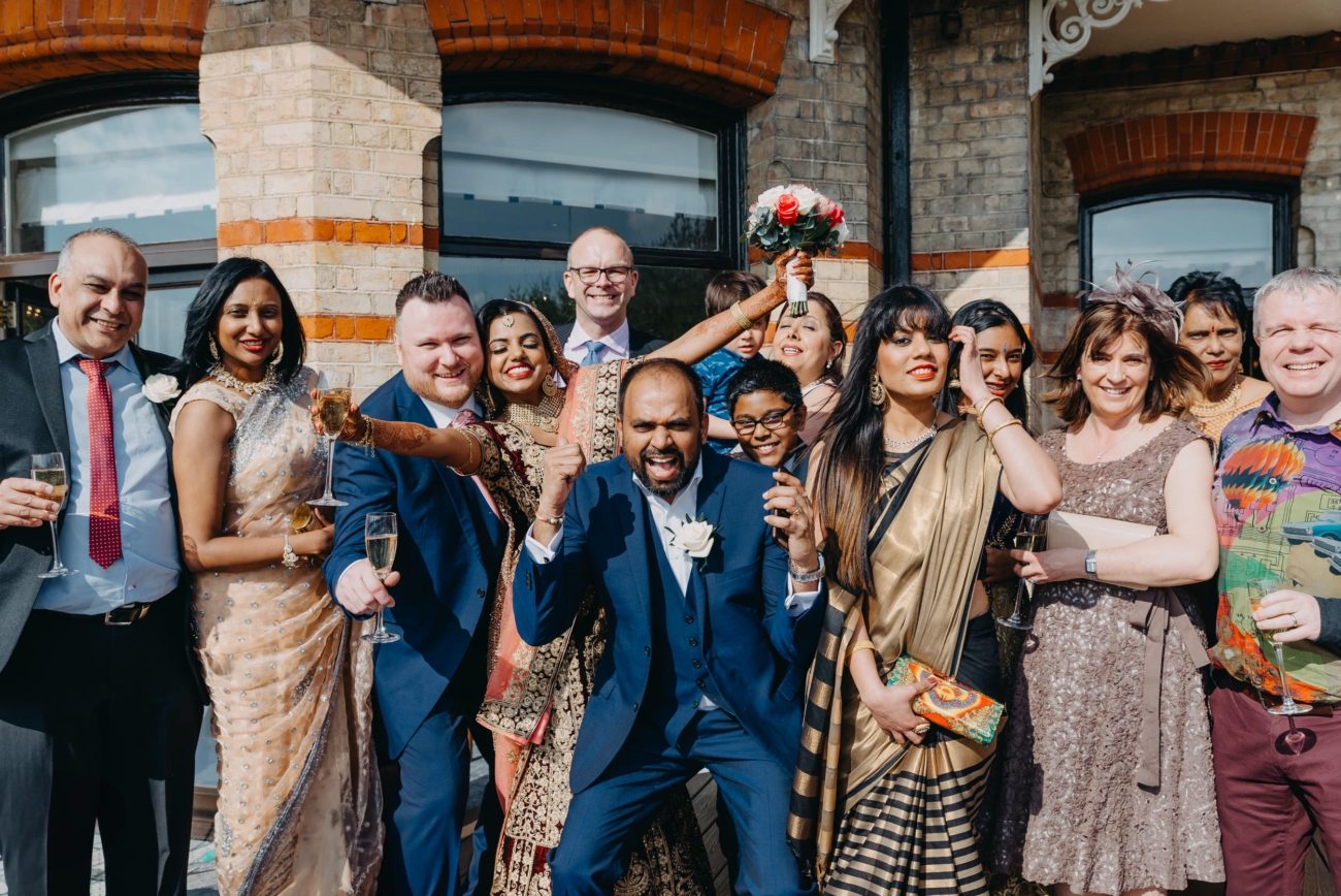 micro-wedding group photo