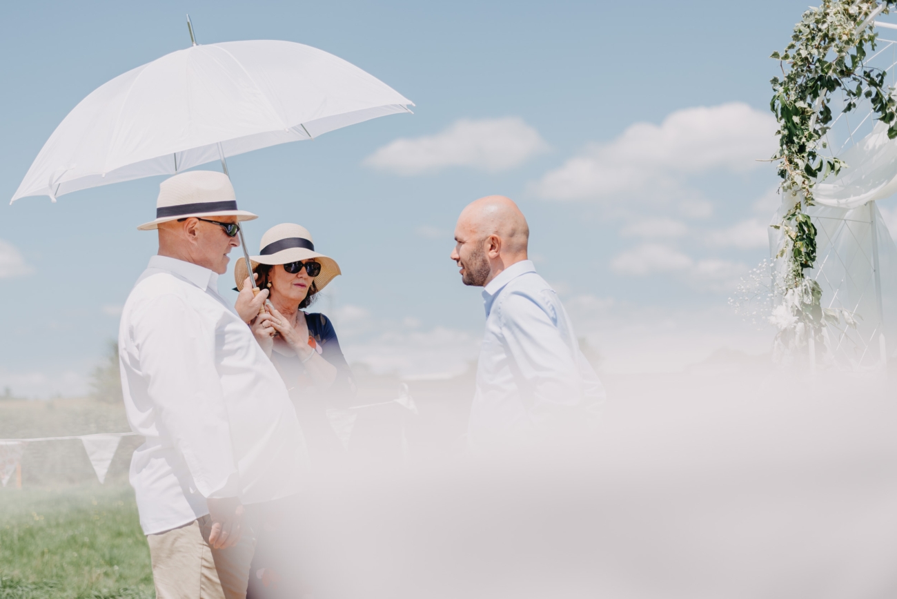 Documentary wedding moment shaped by space and observation